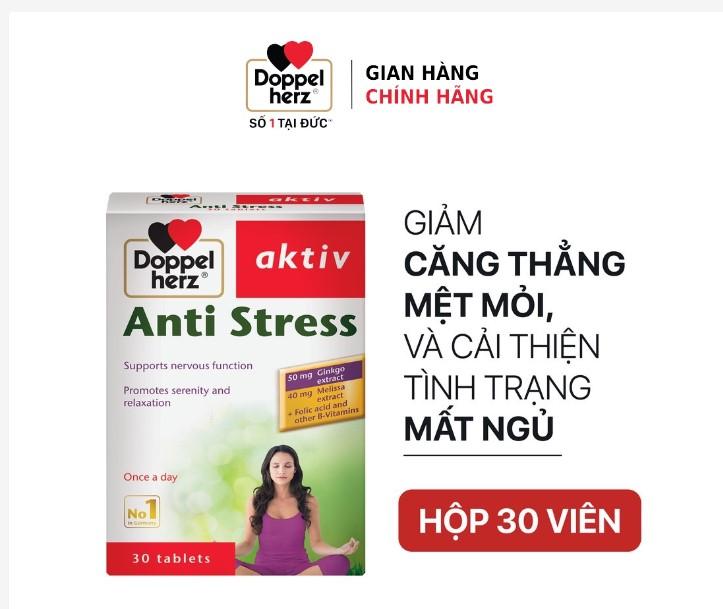 Viên uống giảm căng thẳng, mệt mỏi Doppelherz Aktiv Anti Stress