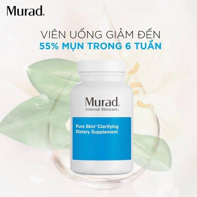 Viên uống giảm mụn Murad Pure Skin 120 viên