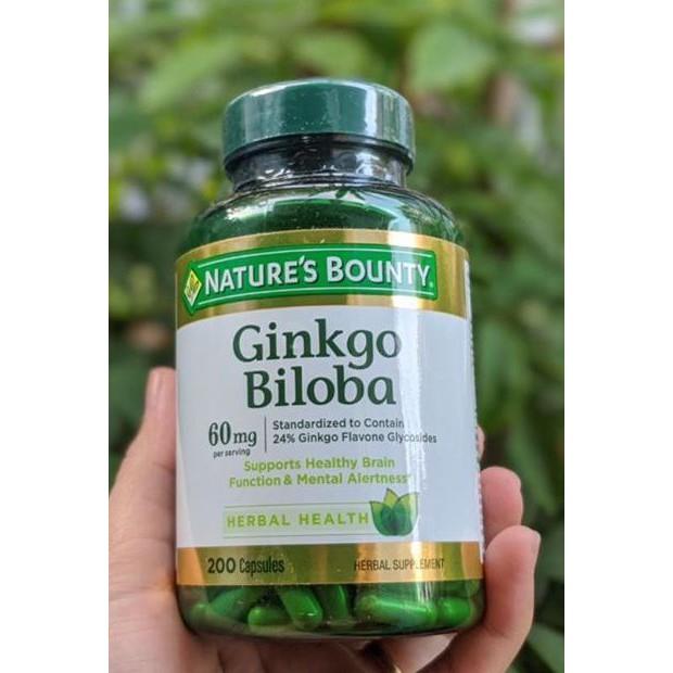 Viên uống Ginkgo Biloba 60mg Nature Bounty