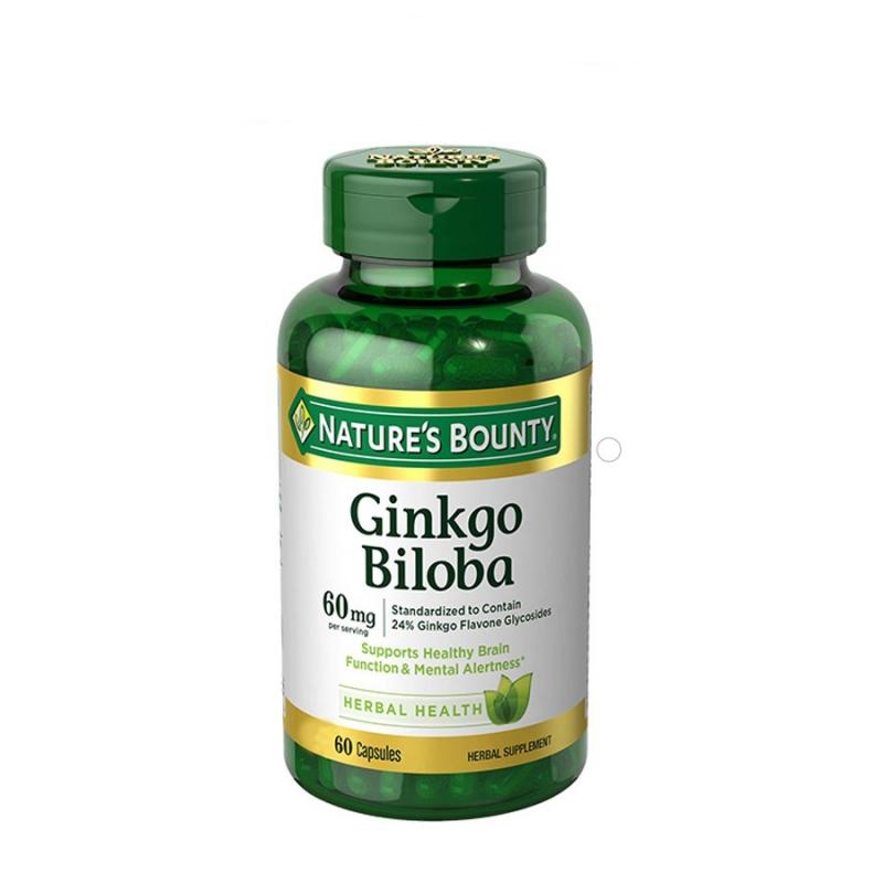 Viên uống Ginkgo Biloba 60mg Nature Bounty 60 viên dạng viên nén