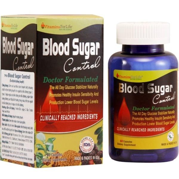 Viên uống giúp ổn định đường máu Blood Sugar Control Mỹ 60 Viên