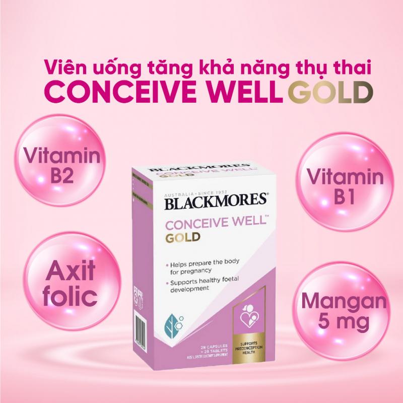 Viên uống Blackmores Conceive Well Gold 56