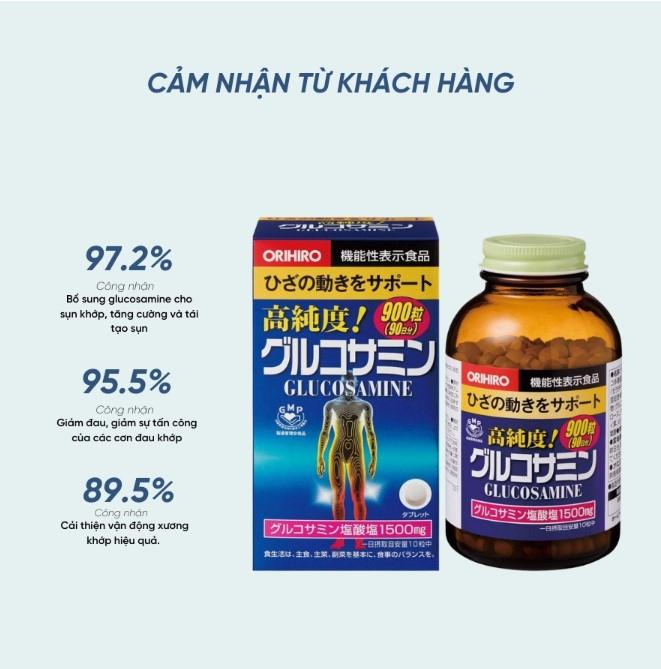 Viên uống Glucosamine Nhật Bản Orihiro 1500mg