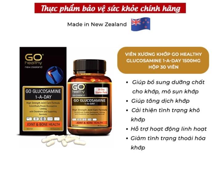 Viên uống Go Healthy Glucosamine 1-A-DAY 1500mg