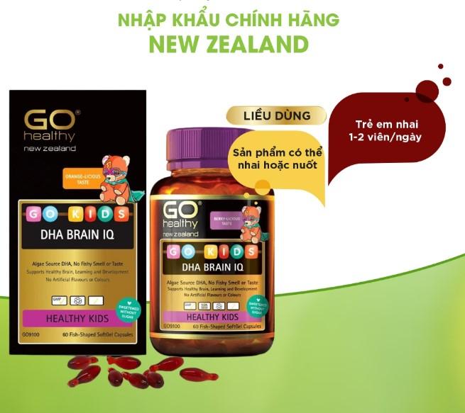 Viên uống Go Healthy Go Kids DHA Brain IQ