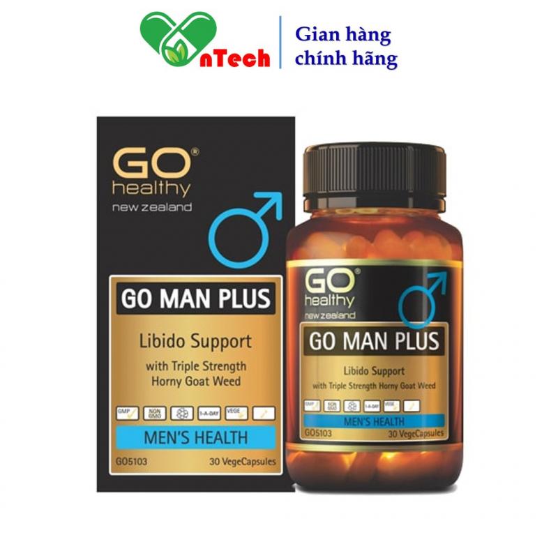 Viên uống Go Healthy Go Man Plus tăng cường sinh lý cải thiện tình trạng xuất tinh sớm rối loạn cương dương hộp 30 viên