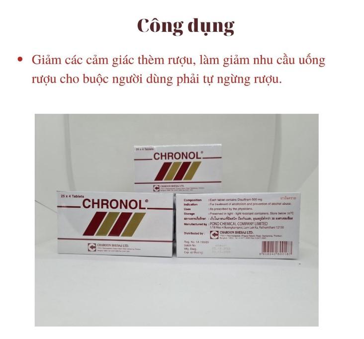 Viên uống hỗ trợ cai rượu Chronol