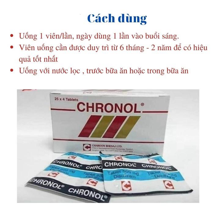 Viên uống hỗ trợ cai rượu Chronol