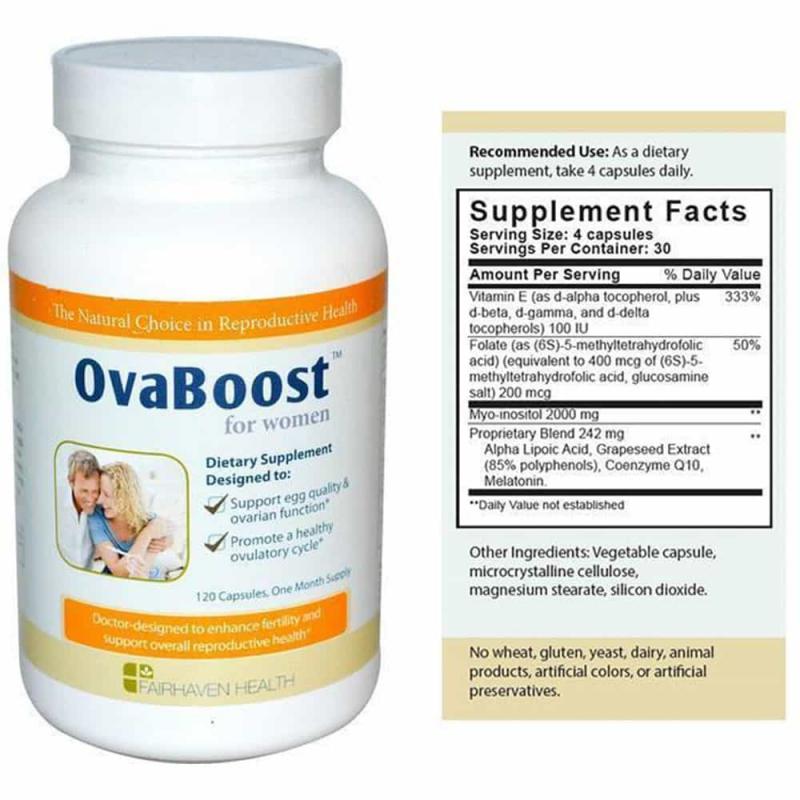 Viên uống hỗ trợ chức năng buồng trứng FairHaven Health OvaBoost for Women 120 viên