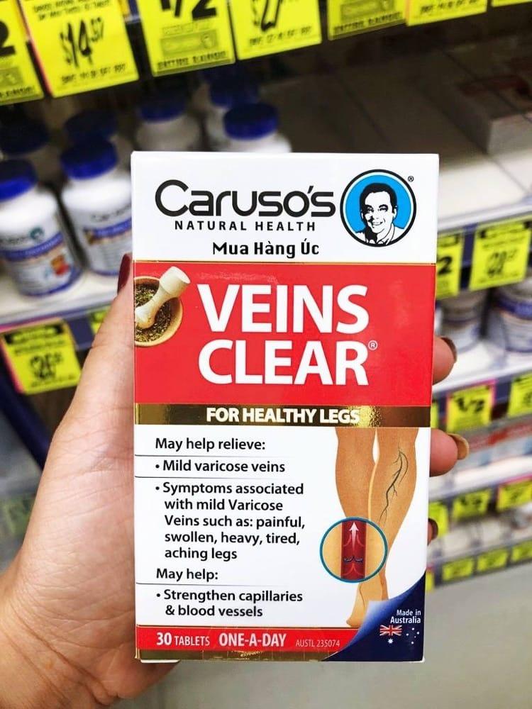 Viên giãn tĩnh mạch Caruso’s Veins Clear