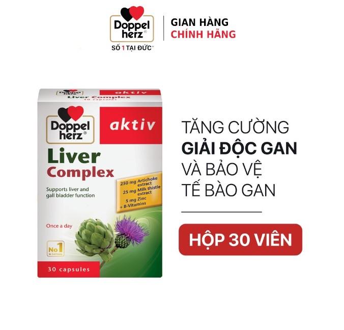 Viên uống hỗ trợ giải độc gan, hạ men gan Doppelherz Aktiv Liver Complex