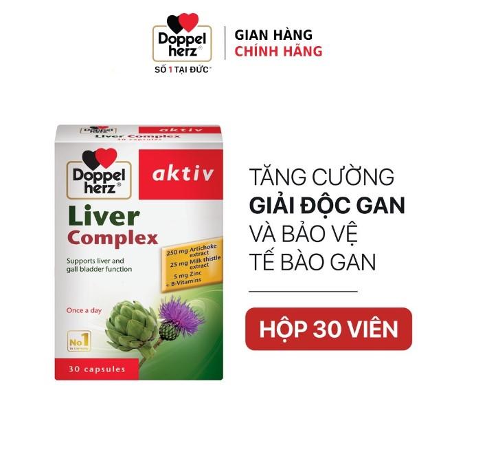 Viên uống hỗ trợ giải độc gan, hạ men gan Doppelherz Aktiv Liver Complex