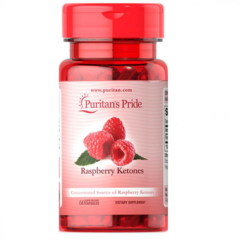 Viên uống hỗ trợ giảm cân đẹp da của Puritan's Pride Raspberry Ketones