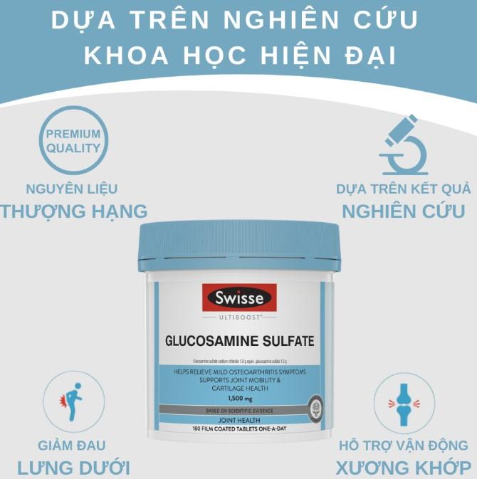 Viên uống hỗ trợ sức khỏe sụn khớp Swisse Glucosamine Sulfate