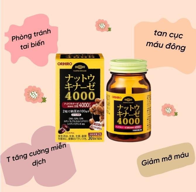 Viên uống hỗ trợ tai biến 4000 Orihiro