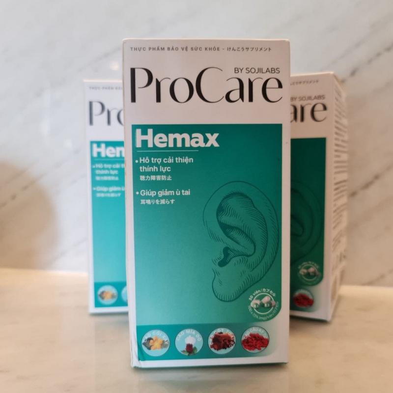 Viên Uống Hỗ Trợ Thính Lực Procare By Sojilabs Hemax