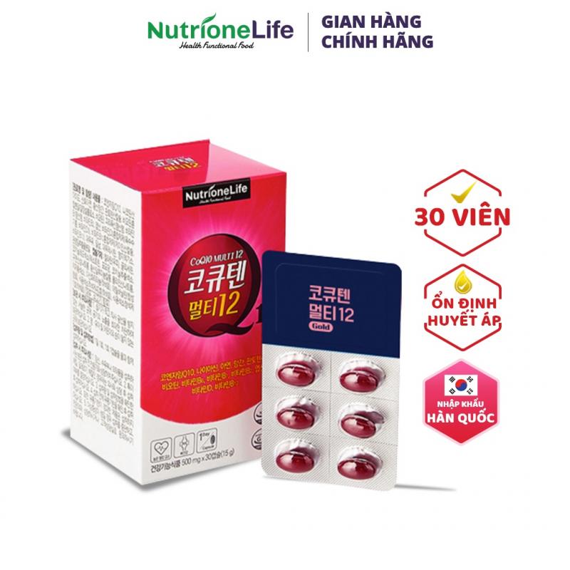 Viên uống hỗ trợ tim mạch NutrioneLife - ổn định huyết áp, cải thiện chức năng tim, giảm nguy cơ đột quỵ