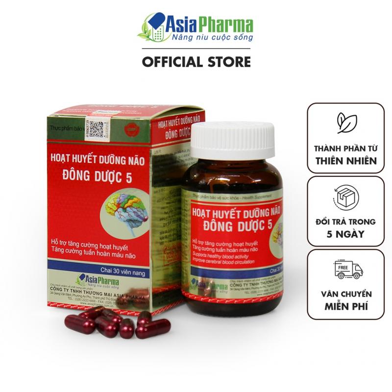 Viên uống hoạt huyết dưỡng não Đông Dược 5 Asia Pharma