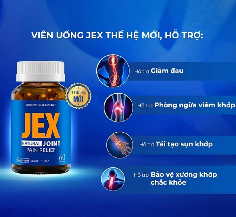 Viên uống JEX giảm đau, bảo vệ xương khớp