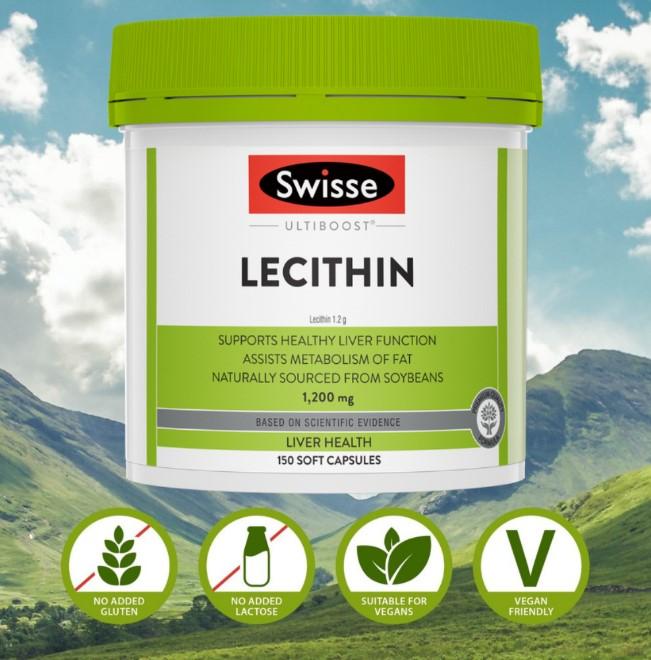 Viên uống mầm đậu nành Swisse Ultiboost Lecithin