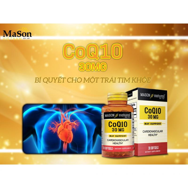 Viên uống MASON NATURAL hỗ trợ tăng cường sức khỏe tim mạch CoQ10