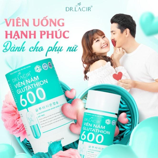 Viên uống nám trắng da Glutathione 600 Dr Lacir