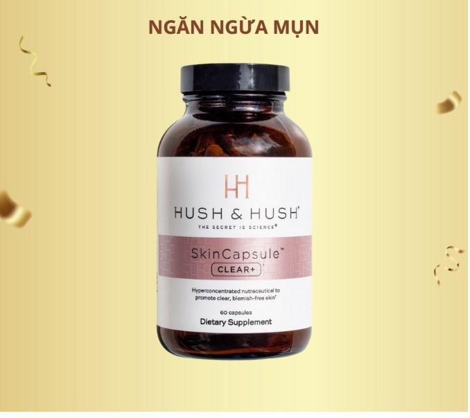 Viên uống ngăn ngừa mụn Image Skincare Hush & Hush Skincapsule Clear+