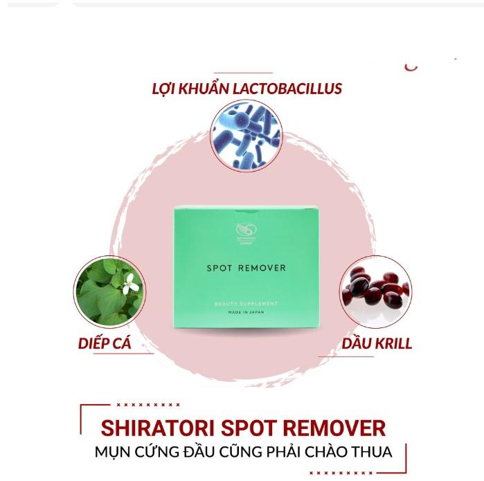 Viên uống ngừa mụn đẹp da Shiratori Spot Remover Supplement