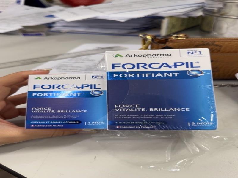 Viên uống ngừa rụng tóc, dưỡng tóc khỏe bóng mượt Arkopharma Forcapil Fortifiant