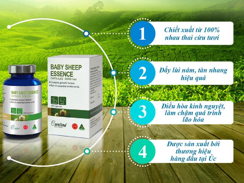 Viên uống nhau thai cừu Careline Baby Sheep Essence