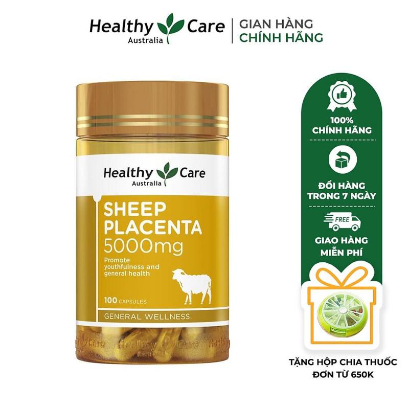 Viên uống nhau thai cừu chống lão hóa, giúp da căng mịn Healthy Care Sheep Placenta