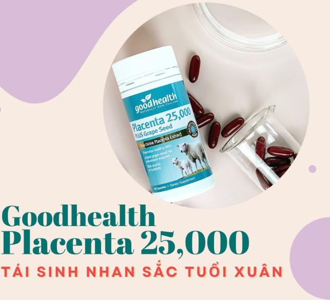 Viên uống nhau thai cừu Goodhealth Placenta 2500