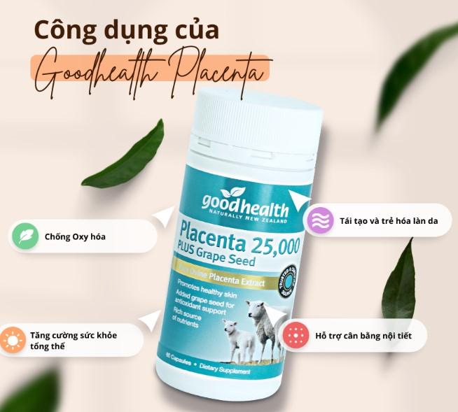 Viên uống nhau thai cừu Goodhealth Placenta 2500