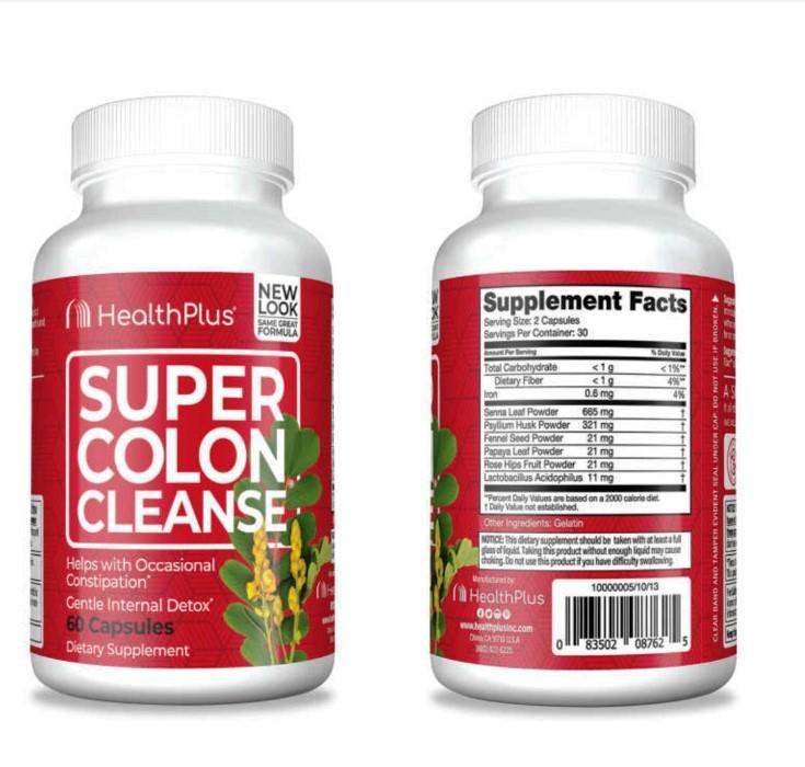 Viên uống nhuận tràng Health Plus Super Colon Cleanse