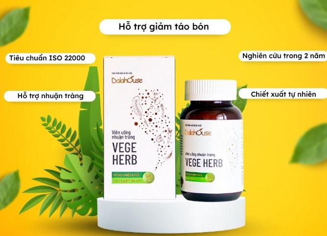 Viên uống nhuận tràng Vege Herb