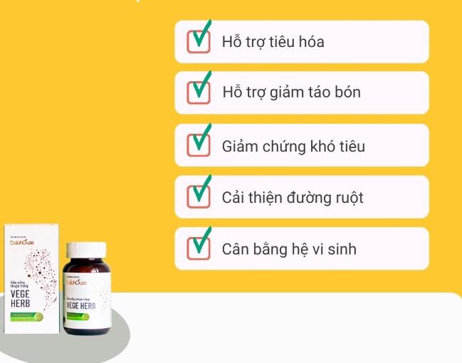 Viên uống nhuận tràng Vege Herb