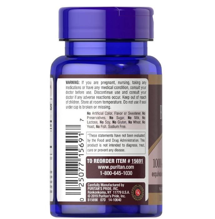 Viên uống Puritan’s Pride Black Cherry 1000mg của Mỹ