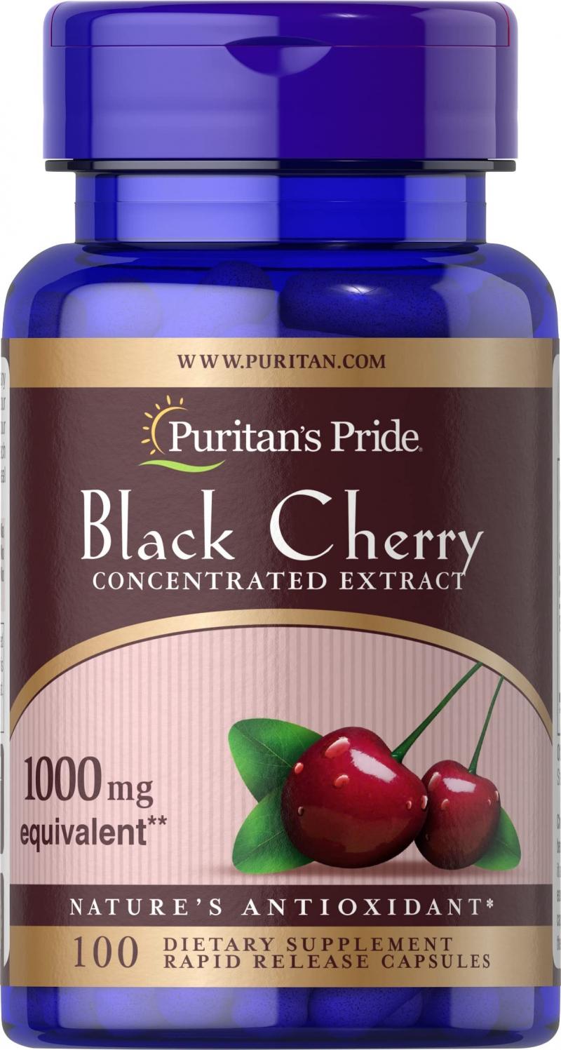 Viên uống Puritan’s Pride Black Cherry 1000mg của Mỹ 100v