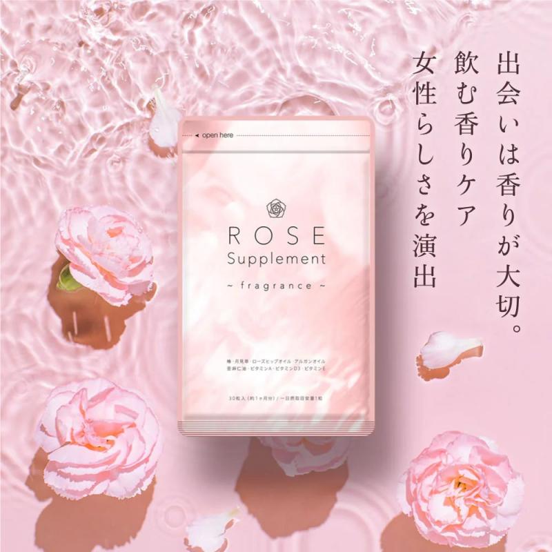 Viên uống Rose Supplement chiết xuất hoa và thảo mộc Seedcoms 30 ngày