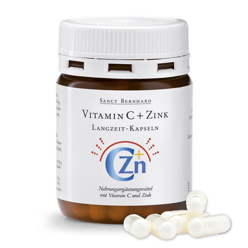 Viên uống Sanct Bernhard Vitamin C + Zink hỗ trợ tăng cường hệ miễn dịch (60 viên)