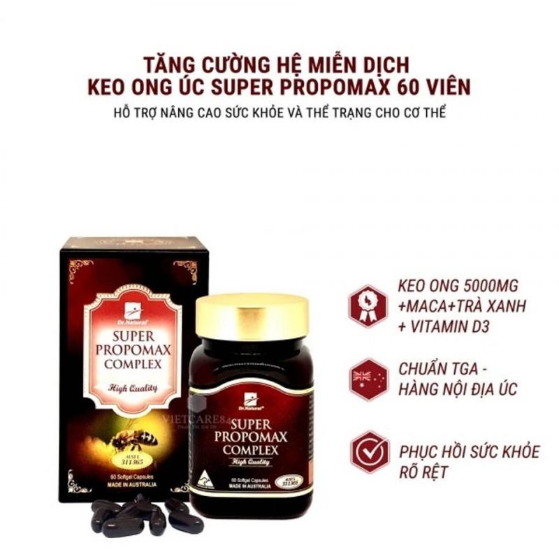 Viên uống sáp ong Úc Dr Natural Super Propomax Complex