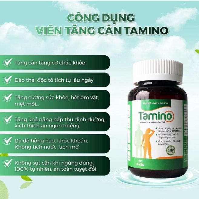 Viên uống tăng cơ, tăng cân Tamino