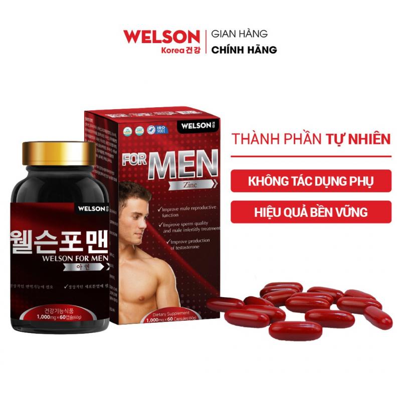 Viên uống tăng cường sinh lý nam Welson For Men 60 viên