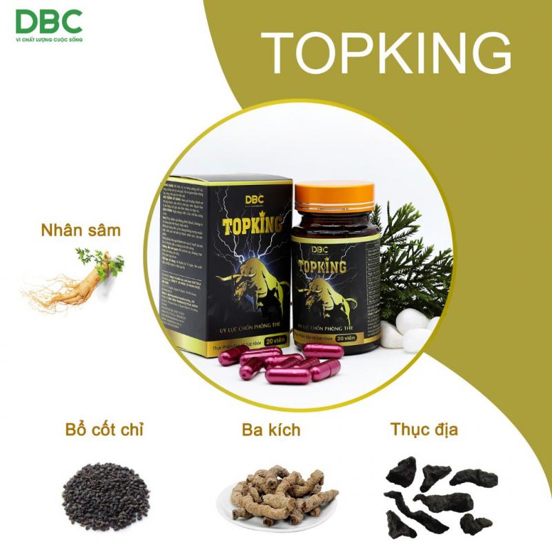 Viên ﻿uống tăng cường sinh lý Topking - Dược Bảo Châu