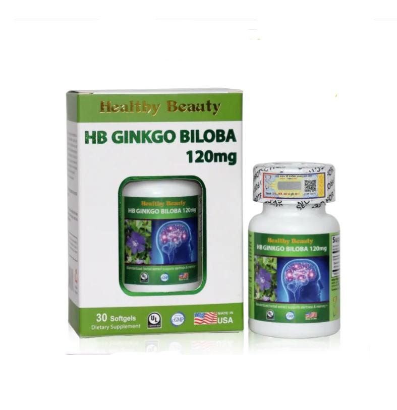 Viên uống tăng cường trí nhớ, tuần hoàn máu não HB Ginkgo Biloba