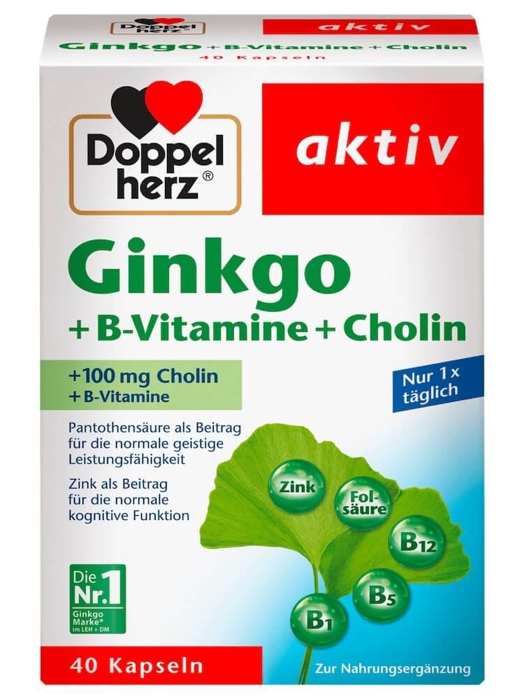 Viên uống tăng cường tuần hoàn não và cải thiện trí nhớ Doppelherz Ginkgo