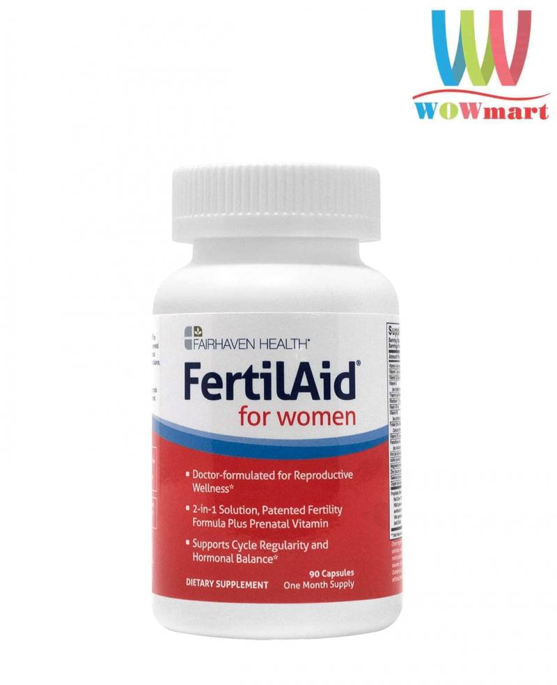 Viên uống tăng khả năng rụng trứng FairHaven Health FertilAid for Women