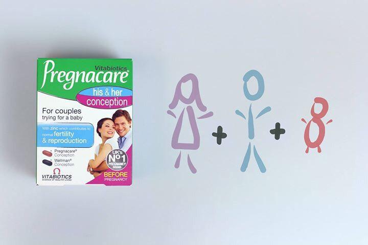 Viên uống tăng khả năng thụ thai cho cả nam và nữ Vitabiotics Pregnacare His & Her Conception 60 viên