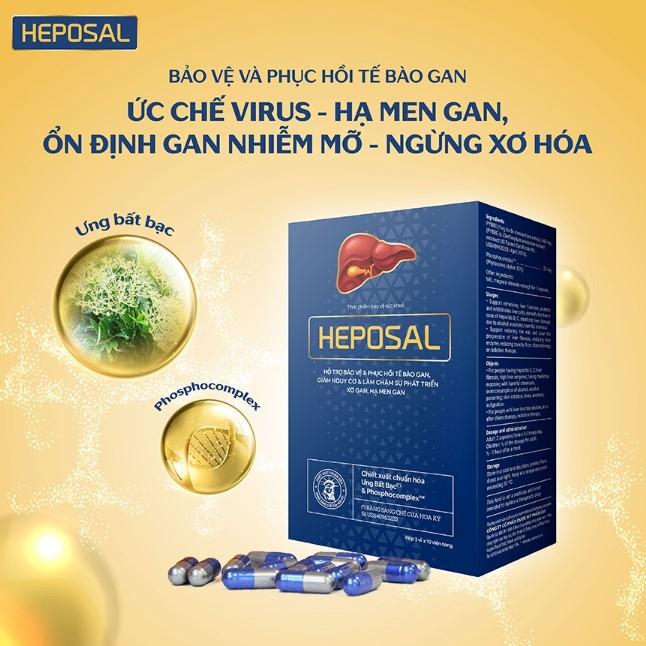 Viên uống thanh nhiệt, giải độc gan Heposal