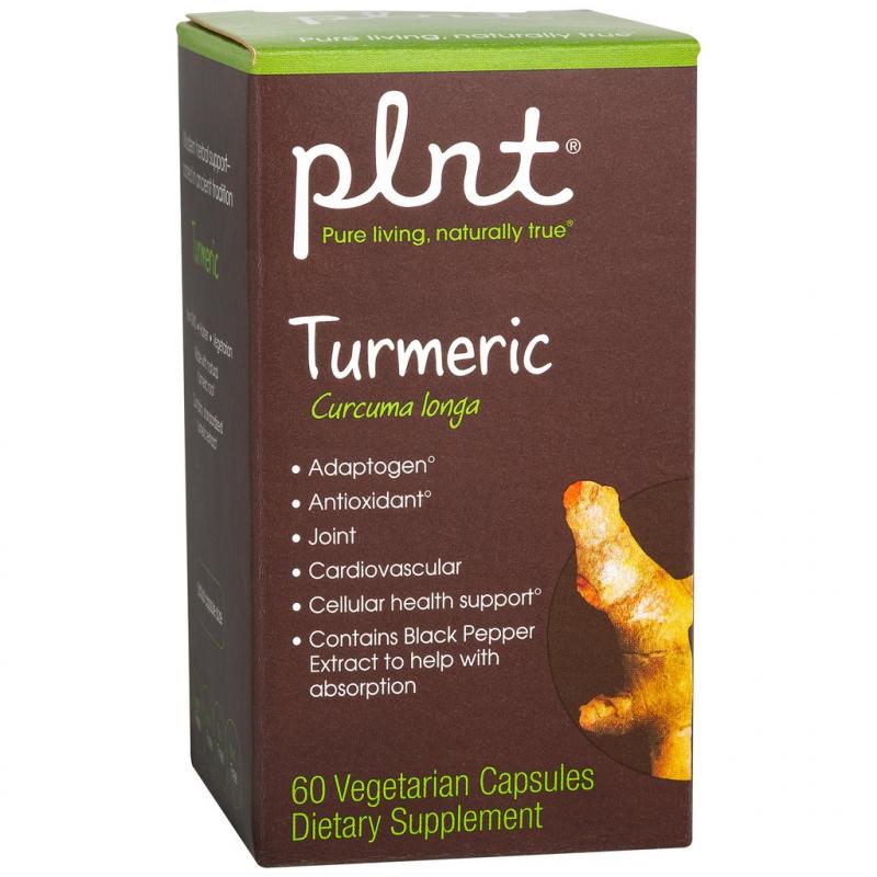 Viên uống tinh bột nghệ PLNT Turmeric Curcuma Longa ngừa loét dạ dày tá tràng 60/120 viên